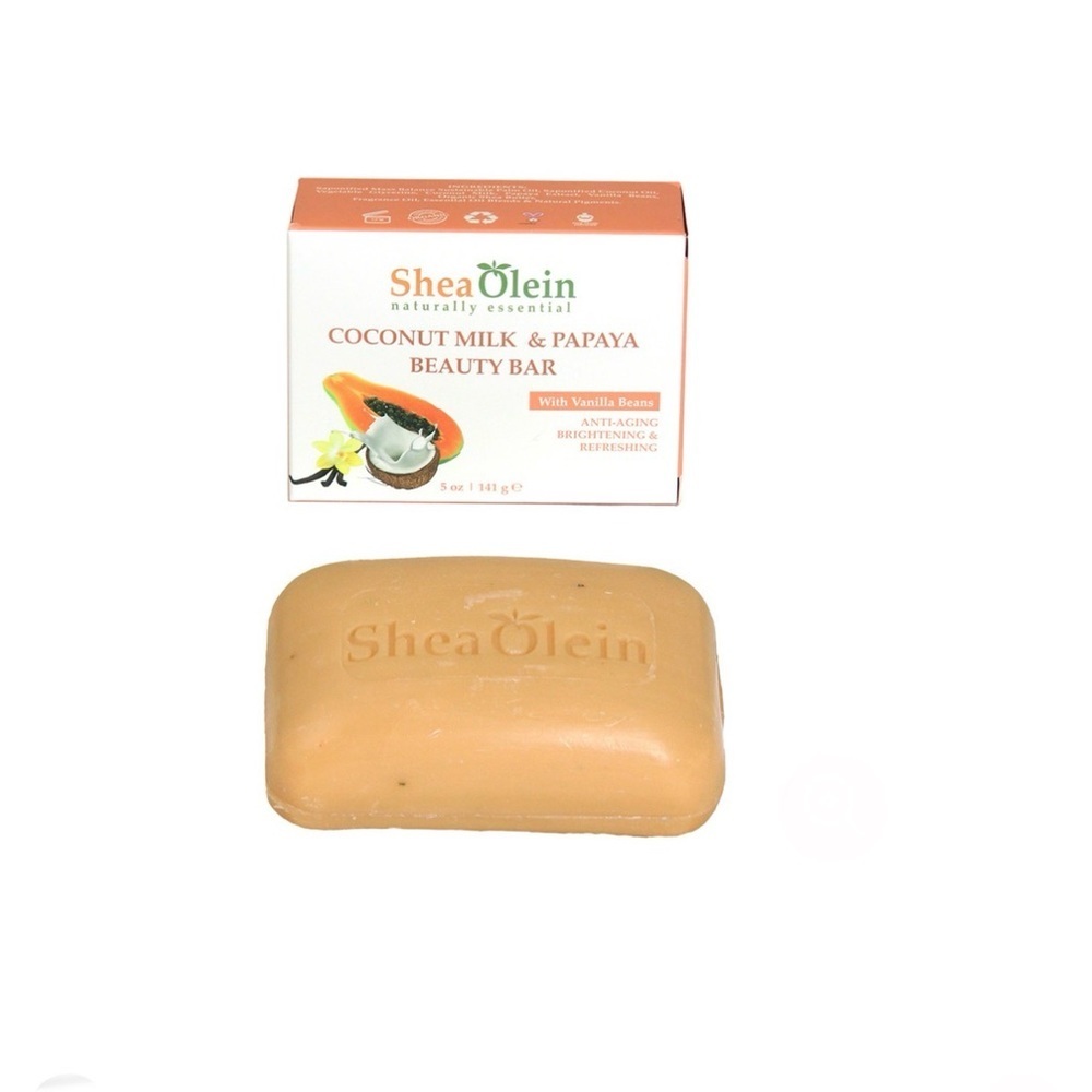 Shea Olein: Coconut Milk & Papaya Soap - 5 oz. Bundle & Save 4/$30